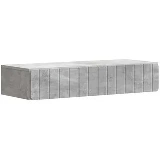 vidaXL Wandmontierter Beistelltisch 87,5 x 34,5 x 17 cm Betongrau