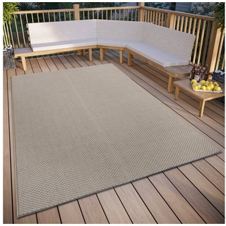 Teppich Pure, HANSE Home, rechteckig, Höhe: 6 mm, In-& Outdoor, Wetterfest, Balkon, Garten, Wohnzimmer, Wasserfest beige