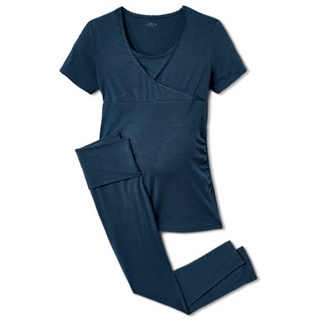 Tchibo - Umstands- und Still-Pyjama - Dunkelblau - Gr.: S - blau - S 36/38