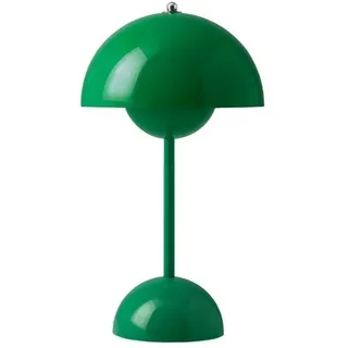 &Tradition Flowerpot VP9 LED Akku Tischleuchte - Signalgrün / Glänzend