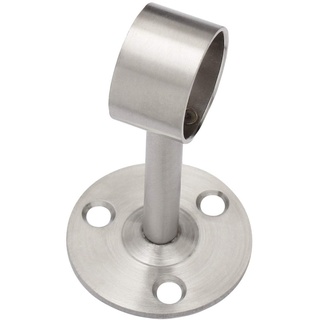 Edelstahl Gardinenstange Halter in in 3 Größen in 2 Varianten auswählbar (25mm, 1x Mittelstück)