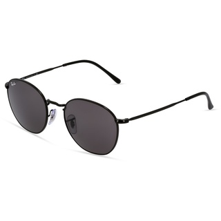 Ray-Ban RB 3772 ROB Unisex-Sonnenbrille Vollrand Oval Metall-Gestell, schwarz