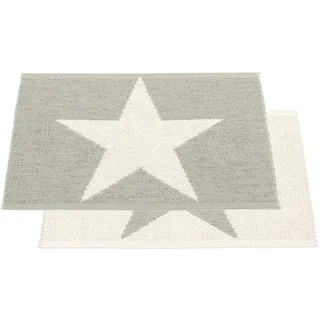 Pappelina - Viggo One Teppich, 70 x 50 cm, warm grey / vanilla