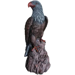 Relaxdays Adler Figur 66 cm Braun/Grau