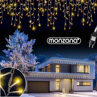 monzana Lichtervorhang LED 10 m Weiß