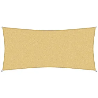 sunprotect 83485 Professional Sonnensegel, 4 x 2 m, Rechteck, wind- & wasserdurchlässig, beige