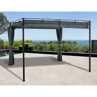 Konifera Milos inkl. 2 Seitenteilen 3 x 3 m grau