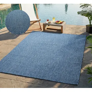 Bruno Banani Venezia Outdoor-Teppich 60 x 100 cm Blau