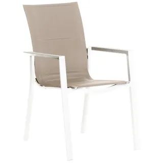 Dehner Palermo Stapelstuhl 56,5 x 67 x 91,5 cm weiß
