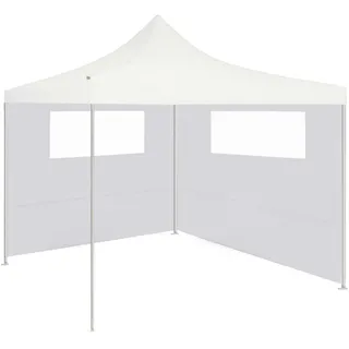 vidaXL Seitenwand für Pavillon 6x2 m Weiß