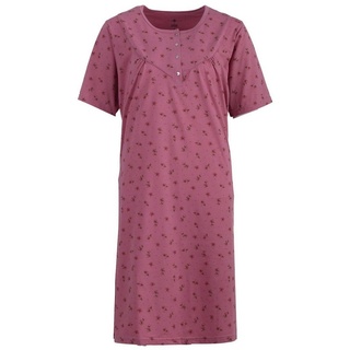 zeitlos Nachthemd Nachthemd Kurzarm Blumen rosa 3XL