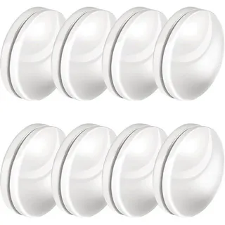 Magnetische Duschvorhang-pompons – 8er-pack, Weiß, Dickes Plastik Mit Nahtlos Integrierten Magneten