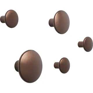 Muuto Garderobenhaken Dots Metal Braun