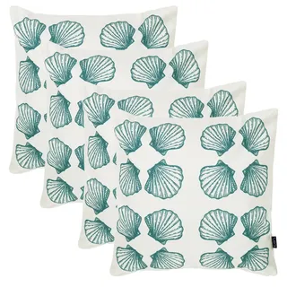 icon Outdoorkissen, Weiß, Textil, Wasser/Strand/Meer, Quadratisch, 43x43 cm, Outdoor-Kissen, Outdoor-Dekokissen