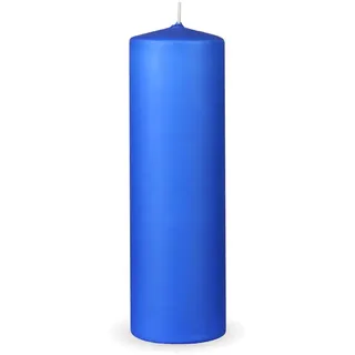 HS Candle Dunkelblau Stumpenkerze 20 cm blau