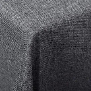 Woltu - Tischdecke Tischtuch Leinendecke Leinen Optik Lotuseffekt Grau Pflegeleicht Abwaschbar Fleckschutz Schmutzabweisend Farbe & Gr√∂ße Wählbar Eckig 90x90 Cm