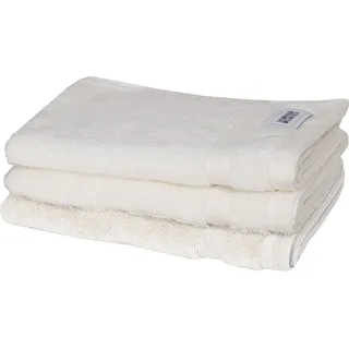 SCHÖNER WOHNEN-Kollektion Gästehandtuch Cuddly, Frotteevelours (3-St), schnell trocknende Airtouch-Qualität weiß