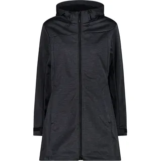 CMP Woman Coat Fix Hood Titanio Mel.-Nero 38