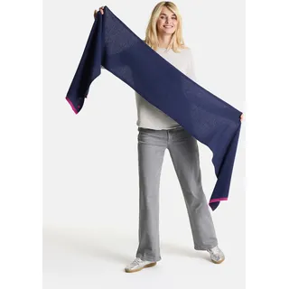 LIEBLINGSSTÜCK Schal "Damen-Strickschal", Damen, Gr. onesize, 490, navy, Kaschmir, Modetücher Schal, aus Wolle und Kaschmir