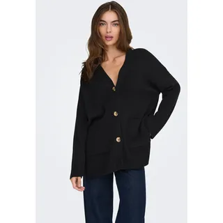 Only Onlibi LS Rib Loose Cardigan Schwarz S
