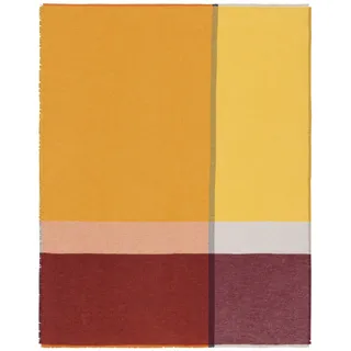 Biederlack Fransenplaid 'Great Sunset' 130 x 170 cm Orange