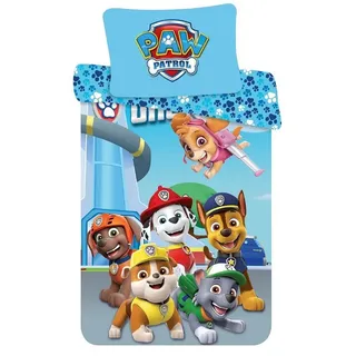 PAW PATROL Kinderbettwäsche Paw Patrol, Renforcé, 2 teilig, mit Reißverschluss bunt