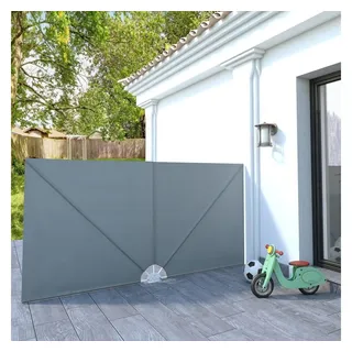 vidaXL Seitenmarkise 300 x 150 cm grau