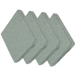 MSNCS Stuhlkissen 30x30/35x35/40x40cm Quadratisch Sitzkissen 1/2/4er Set, Bequem Weiches Stuhlauflage Dickes 5/8 cm,rutschfest Stuhl-Sitzkissen,für Außen Oder Innen, Garten, Büro(O,30x30x5CM 4pcs)