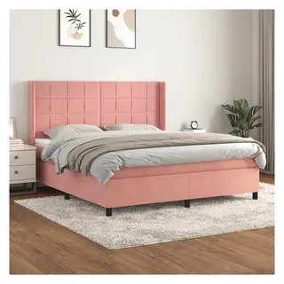 vidaXL Boxspringbett 160 x 200 cm Rosa