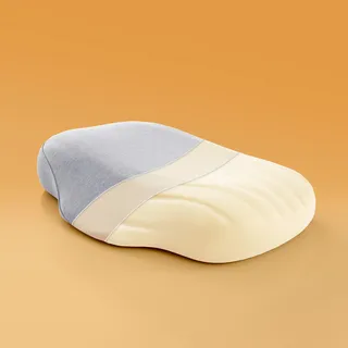 Sonive Nackenkissen Kopfkissen, 58x38x10cm Kissen mit Baumwolle Kissenbezug | Memory Foam für Kinder Mann Frau , Grau 58x38x10cm