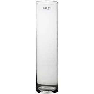 Glas Vase Deko-Vase Klarglas Zylinder gerade, 30-50cm hoch, Wohnzimmer (40x10cm)