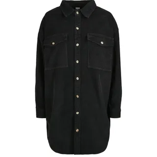 URBAN CLASSICS Hemdbluse Corduroy Schwarz XS