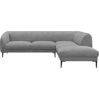 FLEXLUX Ecksofa Belle Designsofa, L-Form, B/T 268/209 cm, Skandinavisches Design, In hochwertiger Verarbeitung grau