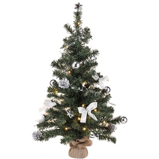Haushalt International 20 LED Weihnachtsbaum Christbaum Tannenbaum Baum geschmückt 75 cm