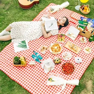 Picknickdecke Outdoor Wasserdicht Sanddicht Stranddecke Camping 300 x 200cm