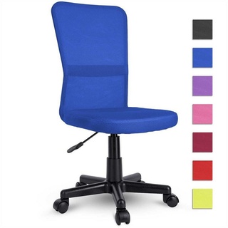 TRESKO Drehstuhl Bürostuhl Drehstuhl stufenlos höhenverstellbar, Schreibtischstuhl Lift SGS-geprüft blau
