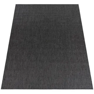 KADIMA DESIGN Unifarben Kurzflorteppich 300 x 400 cm Anthrazit