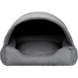 Bjird Hundebett & Hundehütte in einem - Hundehaus mit Dach für kleine und mittelgroße Hunde - Hundehöhle - Hundebox - Hundesofa - Bezug abnehmbar & waschbar - stabiles Hundekorb - 82x58 cm