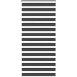 vidaXL Doppelrollo Zebrarollo 110 x 230 cm schwarz