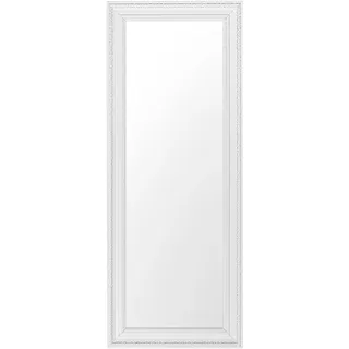 Schöner Spiegel im Vintage Stil weiß/silbern Wandspiegel 130 x 50 cm Vertou