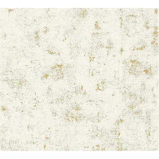 A.S. Création Vliestapete Used Look 10,05 m x 0,53 m 230775 goldfarben