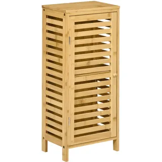 kleankin Badschrank Badezimmerschrank 30 x 70 x 19,9 cm Braun