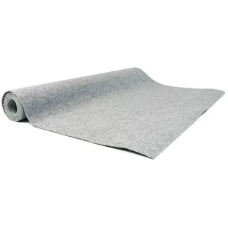 Karat Rasenteppich wetterfest, Kunstrasen Teppich für Balkon & Terrasse, Outdoor Teppichboden, Auslegware in 6 verschiedenen Farben & Größen grau 67 cm x 350 cm
