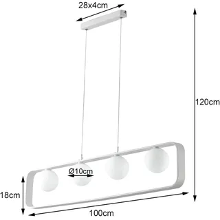 LUCE ambiente Mehrflammige Pendelleuchte Hängeleuchte Hängelampe Lampe I-ROXY-S4