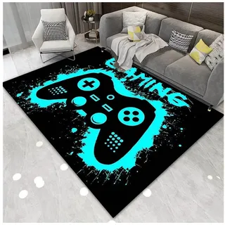 LuxusKollektion Fußmatte Gaming Teppich 140x180 cm Graffiti, rechteckig, Höhe: 10 mm bunt 140 cm x 180 cm x 10 mm