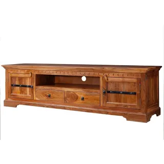 MASSIVMOEBEL24.DE Oxford TV-Board 200x45x55 cm Hellbraun Holz