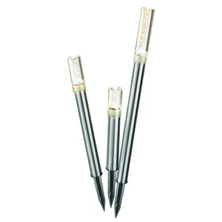 esotec Solarleuchte grau 2800 K 3er Set