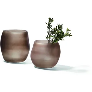 Dekovase Organic – bauchige Designer-Vase für modernes Wohnen - Höhe 20 cm