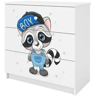 Raumhirsch Furniture Kommode, Weiß, Holzwerkstoff, Rechteckig, 81x81x41 cm, Babymöbel, Kinderkommoden