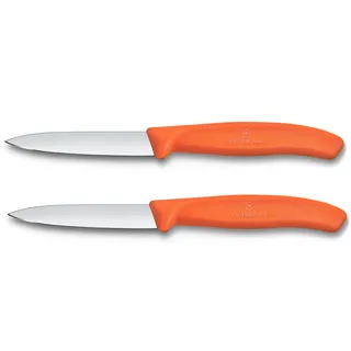Victorinox Swiss Classic Gemüsemesser Set 2-tlg. 8 cm Orange